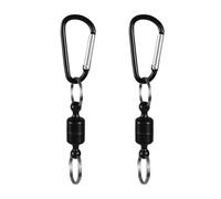 Fibbia Magnetica da Pesca, 2/4 Pezzi Moschettone Magnetico a Sgancio Rapido, Portachiavi Moschettoni per Pesca Campeggio Escursionismo e Ciclismo