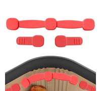 Fibbia magnetica friggitrice ad aria, fibbia in silicone a magnete friggitore ad aria | Kit con fibbia magneti per giù la carta pergamena della friggitrice | Gadget da cucina resistente al cal