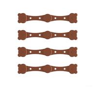 Fibbia magnetica in ferro protetto in silicone per friggitrice ad aria per carta pergamena 4 pezzi per una cottura uniforme (marrone)