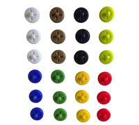 Fibbia Numero - Clip Glatz per i corridori | Running Equipment Fissaggio Start Number Porta Accessori Da Corsa per Sci, Pattinaggio, Bicicletta, multicolore, 24pcs, riferimento alla descrizione