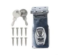 Fibbia per cassetti progettata per porte con apertura verso l'interno con angolo di 90 gradi e sicurezza chiave per la protezione dei mobili di casa e ufficio (10,2 cm)