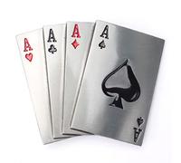 Fibbia per cintura da uomo Ace, Lucky Poker Carte da gioco Fibbia per cintura, Fibbia per cintura con asso di picche, Fibbia per cintura con quattro assi, Fibbia per cintura da cowboy occidentale