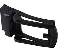 Fibbia per cintura per auto, tipo automatico, da uomo, alla moda, casual, senza foro, colore nero, bella e intelligente.