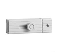 Fibbia per porta in lega di zinco con bloccaggio automatico per porte in legno, metallo e vetro, per uso domestico o ufficio (bianco)