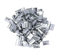 Fibbia per reggia in metallo Imballaggio in acciaio zincato Sigilli aperti per cinturino in plastica PET 16 mm