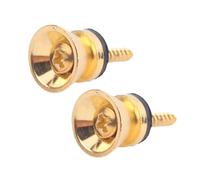 Fibbia per Tracolla per Chitarra, Universale, Folk, Perno di Coda, Basso, Classico, Bottone per Tracolla, Perno per Pianoforte(Gold)