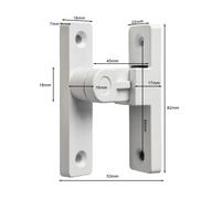 Fibbia porta scorrevole sicura antifurto design interno bagno dati reali