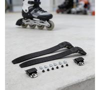 Fibbia Ricambio Lacci per Scarpe Pattinaggio a Rullo Nero Clip Cinghia Qual