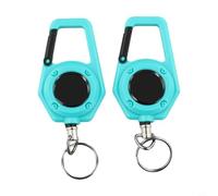 Fibbia telescopica, set da 2 pezzi con corda metallica elastica in acciaio da 80 cm, portachiavi scalabile per zaino Luya, design anti-perdita ad alta resistenza per pesca, campeggio, attività