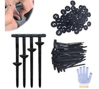 Fibbia Universale Per Fascette Stringicavo in Nylon,fibbie Universali in Nylon Per Fascette Fermacavi,Fascette Stringicavo Autobloccanti Resistenti Con Perno E Bottone (30PCS)