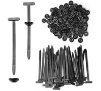 Fibbia Universale per Fascette Stringicavo in Nylon Fibbie Universali in Nylon per Fascette Fermacavi Universal Cable Tie Buckle per Riparazioni Quotidiane Dell'auto 100Pcs (100)