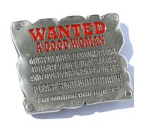 Fibbia " Wanted A Good Donna " Buona Donna Ha Voluto " Fibbia Cintura