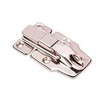 Fibbie a becco d'anatra, 2 pezzi in acciaio inossidabile cromato con chiusura a levetta for baule, valigia, portautensili, for armadietto, for cintura, fibbia hardware(6417 78k)