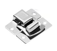 Fibbie a becco d'anatra, 2 pezzi in acciaio inossidabile cromato con chiusura a levetta for baule, valigia, portautensili, for armadietto, for cintura, fibbia hardware(6481 32)