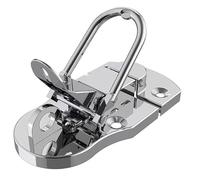 Fibbie a becco d'anatra, confezione da 2 fermi a levetta, chiusura a scatto for baule e valigia, a for cassetta degli attrezzi for scatole di legno(C)