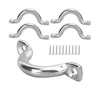 Fibbie a rigging in canoa da kayak 5pcs in acciaio inossidabile impugnatura per accessori per kayak facile trasporto e trasporto hardware di grado marino durevole (8 mm)
