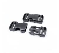 Fibbie a sgancio laterale 25 mm, larghezza 25 mm, 2 confezioni doppie regolabili, senza cuciture, clip in plastica per zaini, chiusura a scatto