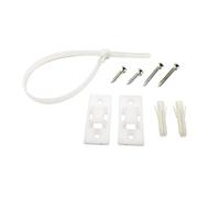 Fibbie Antiribaltamento per Mobili in Plastica, 10 Set Bianche