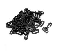 Fibbie con moschettone per cordino 2.5cm in plastica (30 pezzi)