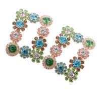 Fibbie con Pietre Decorative Clip Gioiello Eleganti, 2 Pezzi | Lega di Zinco e Alluminio, Superficie Brillante, per Sneakers e Mocassini, Stile Delicato per Nozze e Uso Quotidiano