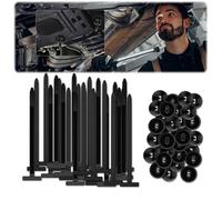 Fibbie fermacavi autobloccanti in nylon resistenti - chiusure universali per riparazioni auto, uso domestico ed esterno, resistenti ai raggi UV, installazione senza attrezzi, 20 pezzi