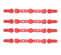 Fibbie in silicone per friggitrice ad aria, design magnetico, per uso sicuro della carta pergamena (rosso)