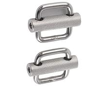 Fibbie per Cinture a Rullo Zigrinate Regolabili in Acciaio Inossidabile per Uso Quotidiano (25 mm)