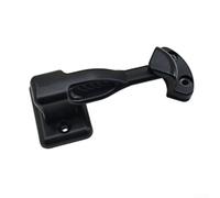 Fibbie per porte di armadi in nylon antiruggine, per camper e yacht, chiusura impermeabile con meccanismo di bloccaggio a torsione per una sicurezza affidabile della porta (nero)