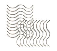 Fibbie per Rete da Trampolino Acciaio Zincato, Set da 20 Pezzi, 11,7 cm