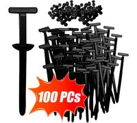 Fibbie universali per fascette per cavi in nylon per auto Supporto per fascette autobloccanti per carichi pesanti con elementi di fissaggio per bottoni a perno Fascette resistenti ai raggi UV per auto