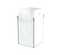 FIBC Big Bag Sacce Dimensioni: 90 x 90 x 160cm con 4 Anelli di Sollevamento Certificato 1000kg Fondo Chiuso Borsa di Trasporto Jumbo Riciclare Conservazione Giardino Rifiuto