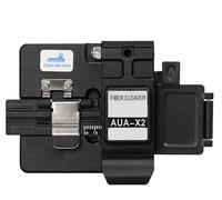 Fiber Cleaver, AUA-X2 Taglierina for fibra ad alta precisione con scatola for fibra di scarto, utensili for tagliare cavi a caldo con collegamento a freddo in fibra ottica FTTH(AUA-X2(Black))