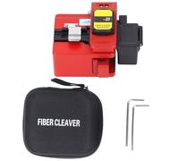 Fiber Cleaver Professional Precision Tool with Automatic Blade Return for FTTH Optical Fiber Cutting 48000 Cleaves Tungsten Steel Blade Suitable for Single Mode Multi Mode Fibers