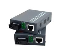 Fiber Media Converter, modulo ricetrasmettitore Lc, adattatore di rete con rilevamento automatico, trasmissione dati ad alta velocità, Plug and Play, conversione affidabile del segnale per connessioni