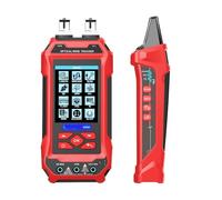 Fiber Meter, Tester for cavi di rete 4 in 1 Misuratore potenza in fibra ottica multifunzione Localizzatore visivo guasti Monitoraggio della linea LAN senza rumore(ET638)