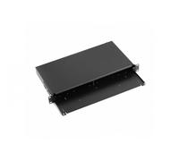 DIGITUS Scatola di giunzione in fibra ottica - Pannello patch in fibra ottica - 19 pollici 1U - Non assemblato e senza coperchio - Nero