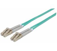 Fiber Optic Patch Cable Multi- Mode Lc/Lc 50/125 Om3 1M Aqua NUOVO