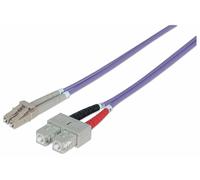 Fiber Optic Patch Cable Multi- Mode Lc/Sc 50/125 Om4 3M Violet NUOVO