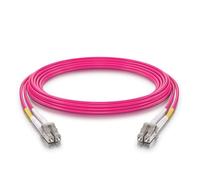 Fiber Patch Cable - LC to LC OM4 10Gb/Gigabit Multi-Mode Jumper Duplex 50/125μm LSZH Fiber Optic Cord for SFP Transceiver, Magenta, 12-Meter(39.6-ft)