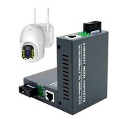 Fiber To Ethernet Converter - Metal, Gigabit Media Converter, Single Mode Converters | LC Transceiver Module Mini Auto Sensing, 2 Pcs Network Adapter For Home, Office, Network Expansion, High Speed