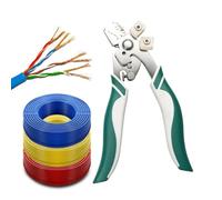 Fiber Wire Stripper 6 Port Hole Agled Jaw Optical Cable Cutter | Wire Stripper for Network Data Ceter Home Apartment Workshop