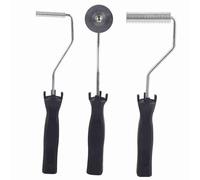Fiberglass Bubble Roller Set | Aluminum Alloy Laminating Tool for FRP Composite Work | Removes Trapped Bubbles/Saves Material | 3 Sizes 50x50mm 10x50mm 21x75mm (3 Piece Set)