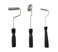 Fiberglass Roller Tools - 11.81 Inch Aluminum Alloy Kit, 3 Piece Laminating Bubble Set, Durable Paddle Roller Tool | Tub Shower Bathtub Repair Table Top Laminate Application Project