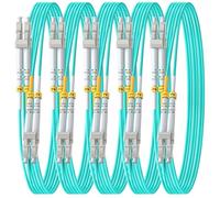 FiberPrime - Cavo multimodale OM4 LC a LC Duplex, 10 m / 33ft, confezione | Cavo in fibra ottica, Multi Mode, MM, MMF, Cavo patch in fibra ottica, 10G/40G/100G, 50/125um, Diametro del cavo 2.0mm