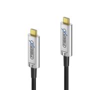 FiberX FX-I600-015 cavo USB 15 m 3.2 Gen 1 (3.1 1) C Nero, Argento [FX-I600-015]