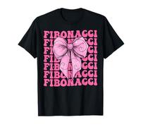Fibonacci Golden Ratio Geometria Sacra Ragazza Coquette Bow Maglietta