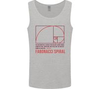 Fibonacci Spirale Matematica Scienza Uomo Canotta Maglia