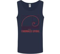 Fibonacci Spirale Matematica Scienza Uomo Canotta Maglia