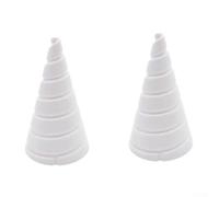 Fibonacci, strumento di avvolgimento a cono, filo di rame per giardinaggio, 2 misure, supporto per piante in polipropilene, kit fai da te per antenna fai da te (2 pezzi piccoli)
