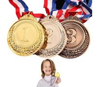 FIBOUND 3 Pezzi Numero Medaglia Spighe di Grano, Premiazioni Numeriche, Medaglie di Grano, Medaglie Sportive Spighe di Grano, Medaglia del Vincitore del Grano, di Grano in Lega di Zinco